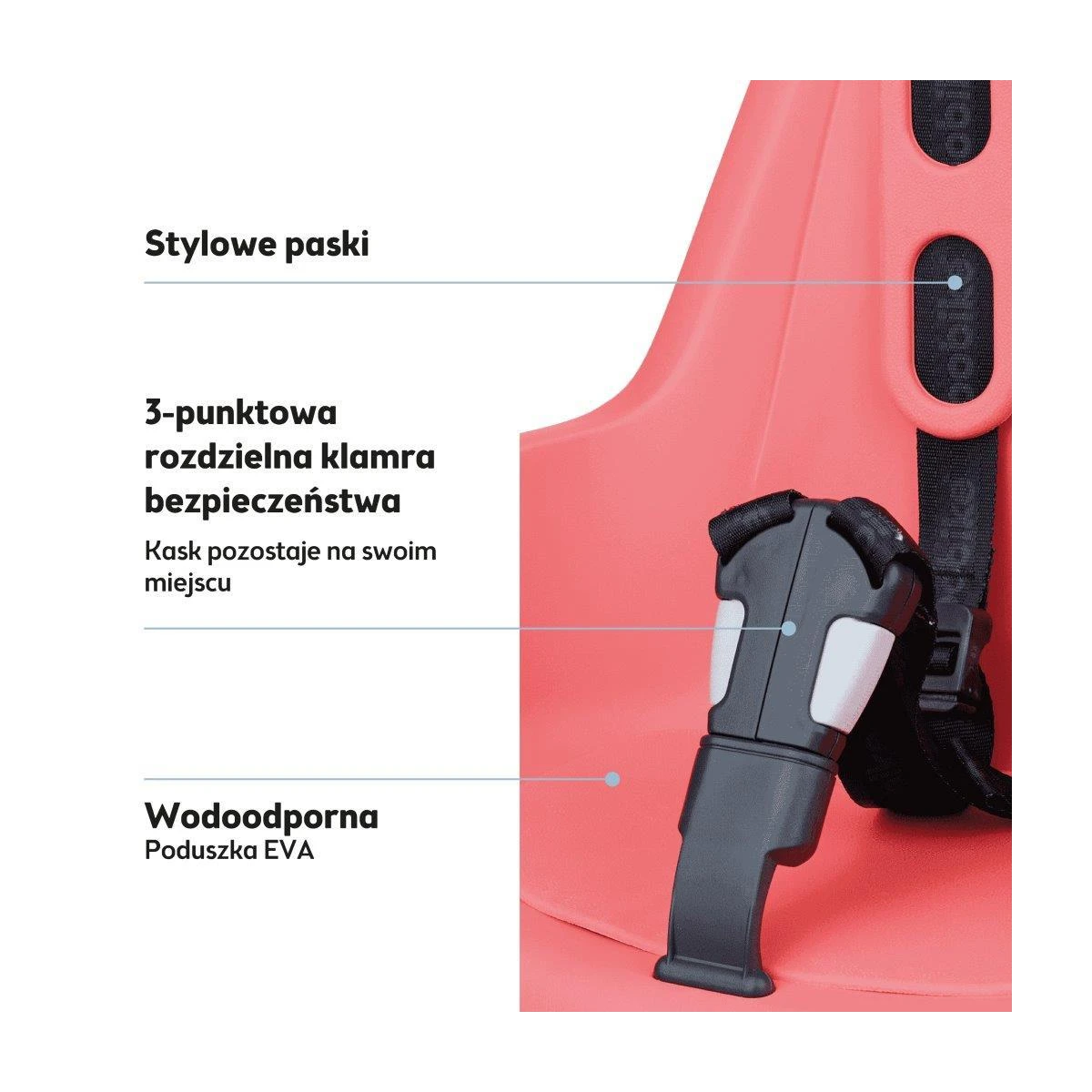 BOBIKE Fotelik row. ONE mini NEW Fierce Flamingo | Pan Piksel