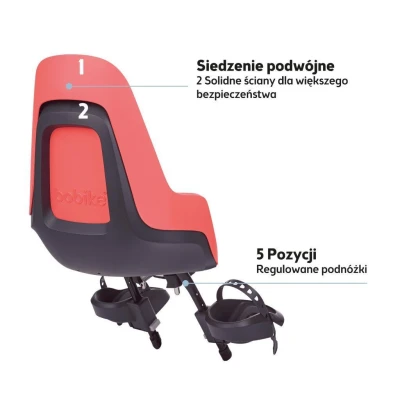 BOBIKE Fotelik row. ONE mini NEW Fierce Flamingo | Pan Piksel