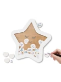 DOOKY Drewniana księga gości i życzeń Wishing Star | Pan Piksel