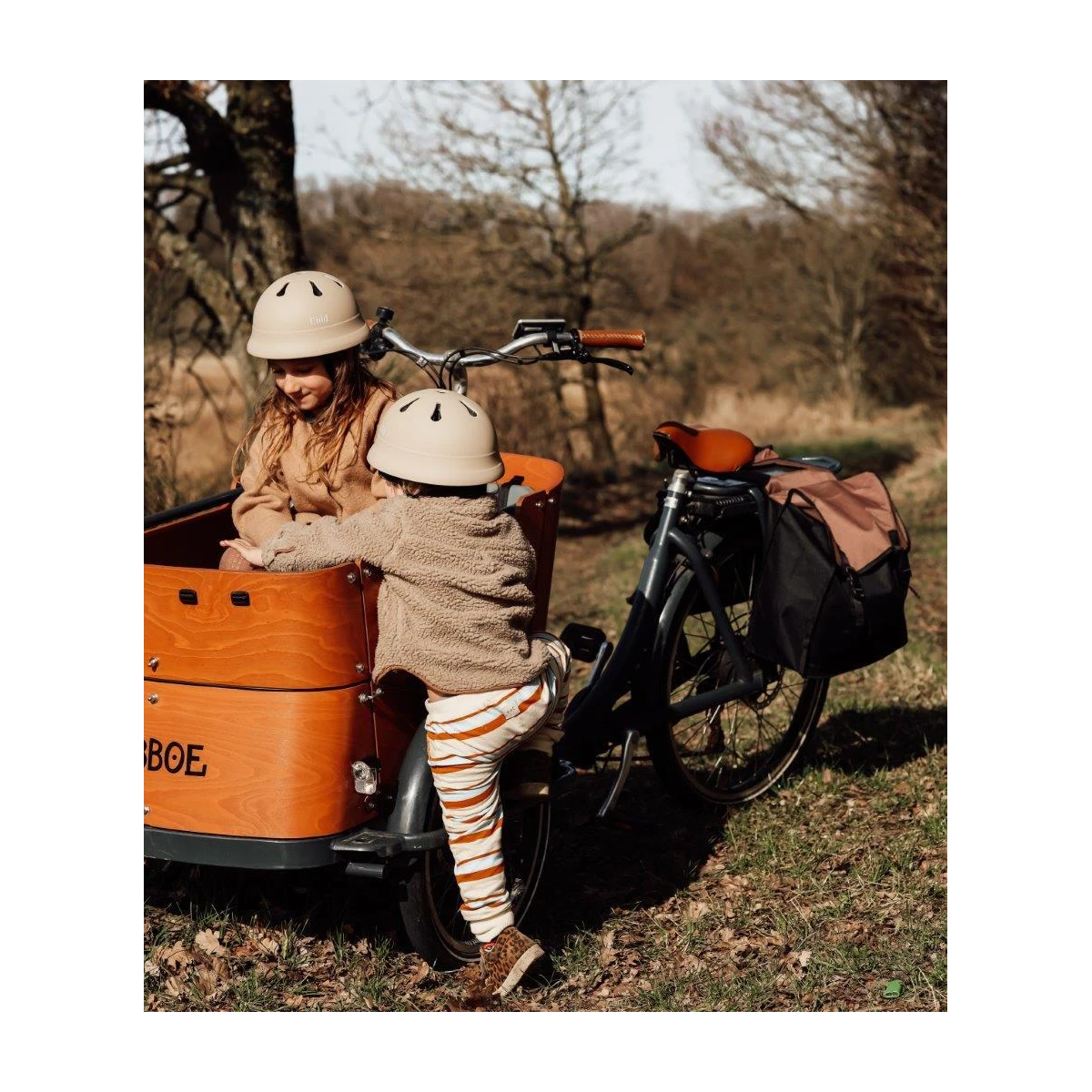 VANILLA COPENHAGEN Kask ochronny dla dzieci BEIGE XS (48-52cm) 3-5 l | Pan Piksel