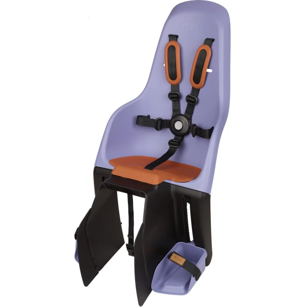 POLISPORT PLASTICOS SA Fotelik rowerowy MINIA na bagażnik CF Galaxy Purpl | Pan Piksel