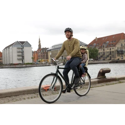 POLISPORT PLASTICOS SA Fotelik rowerowy MINIA 1P na ramę FF Moon Yellow | Pan Piksel