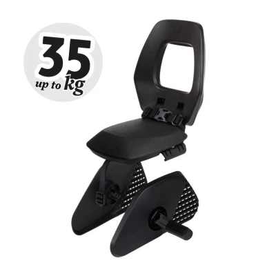 BOBIKE Fotelik rowerowy Junior ONE black/dark grey | Pan Piksel