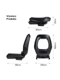 BOBIKE Fotelik rowerowy Junior ONE black/dark grey | Pan Piksel