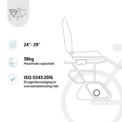 BOBIKE Fotelik rowerowy Junior ONE black/dark grey | Pan Piksel
