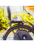 BOBIKE Fotelik rowerowy Junior ONE black/dark grey | Pan Piksel