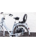 BOBIKE Fotelik rowerowy Junior ONE black/dark grey | Pan Piksel