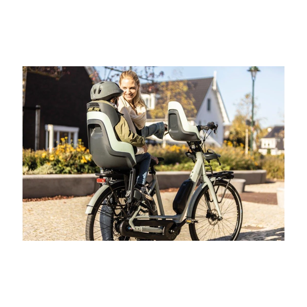 BOBIKE Fotelik rowerowy GO RS bagażnik Marsmallow Mint | Pan Piksel