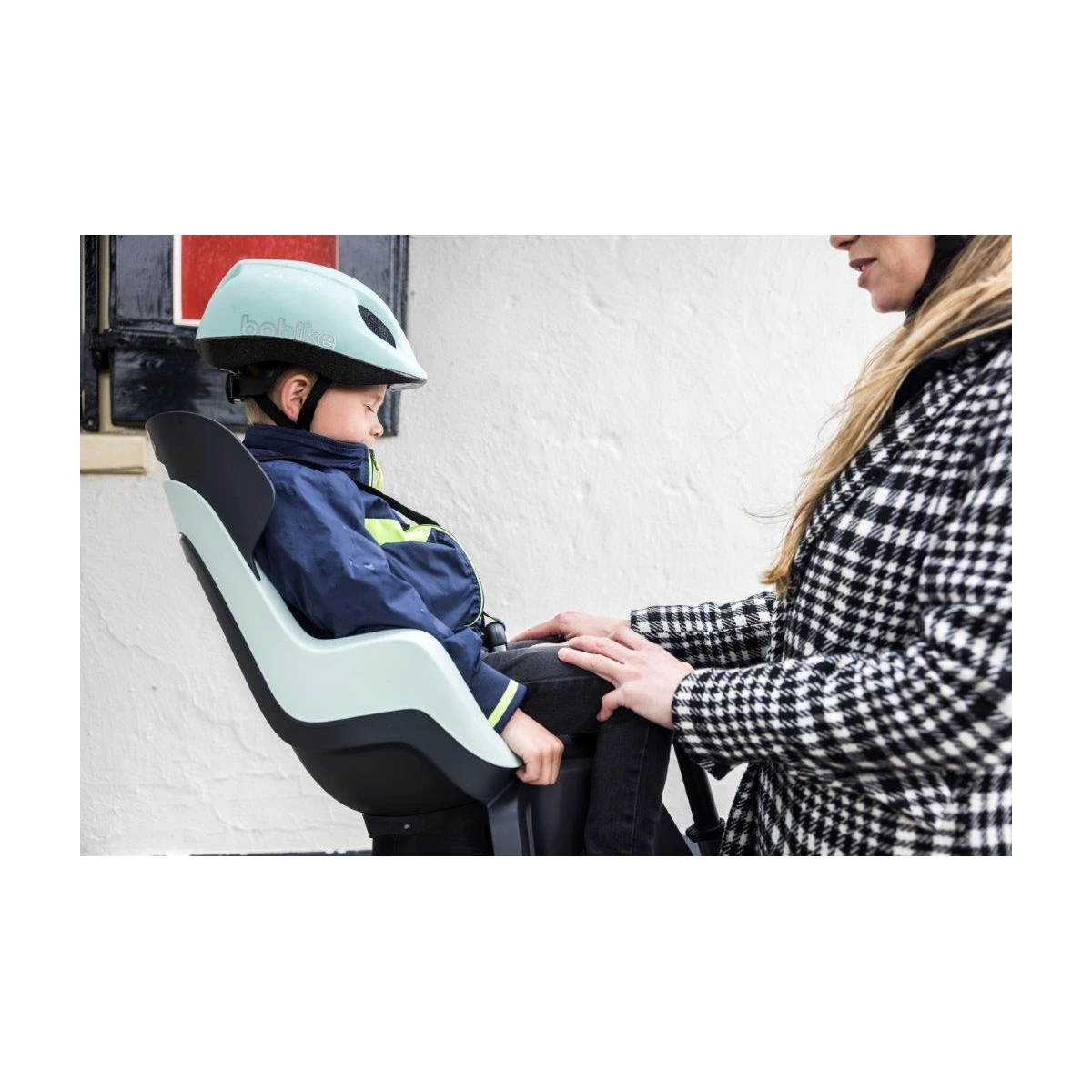 BOBIKE Fotelik rowerowy GO RS 1P rama Marsmallow Mint | Pan Piksel