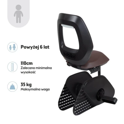 Fotelik Junior ONE Bobike black/dark brown | Pan Piksel