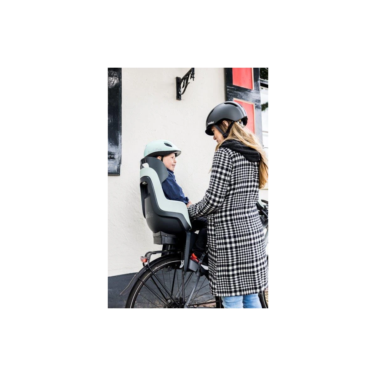 BOBIKE Fotelik rowerowy GO RS 1P rama Marsmallow Mint | Pan Piksel