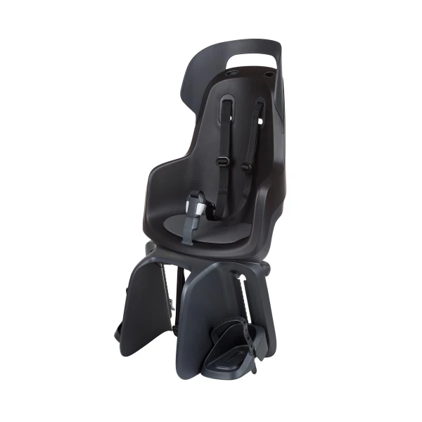 BOBIKE Fotelik rowerowy GO na bagażnik Urban black | Pan Piksel