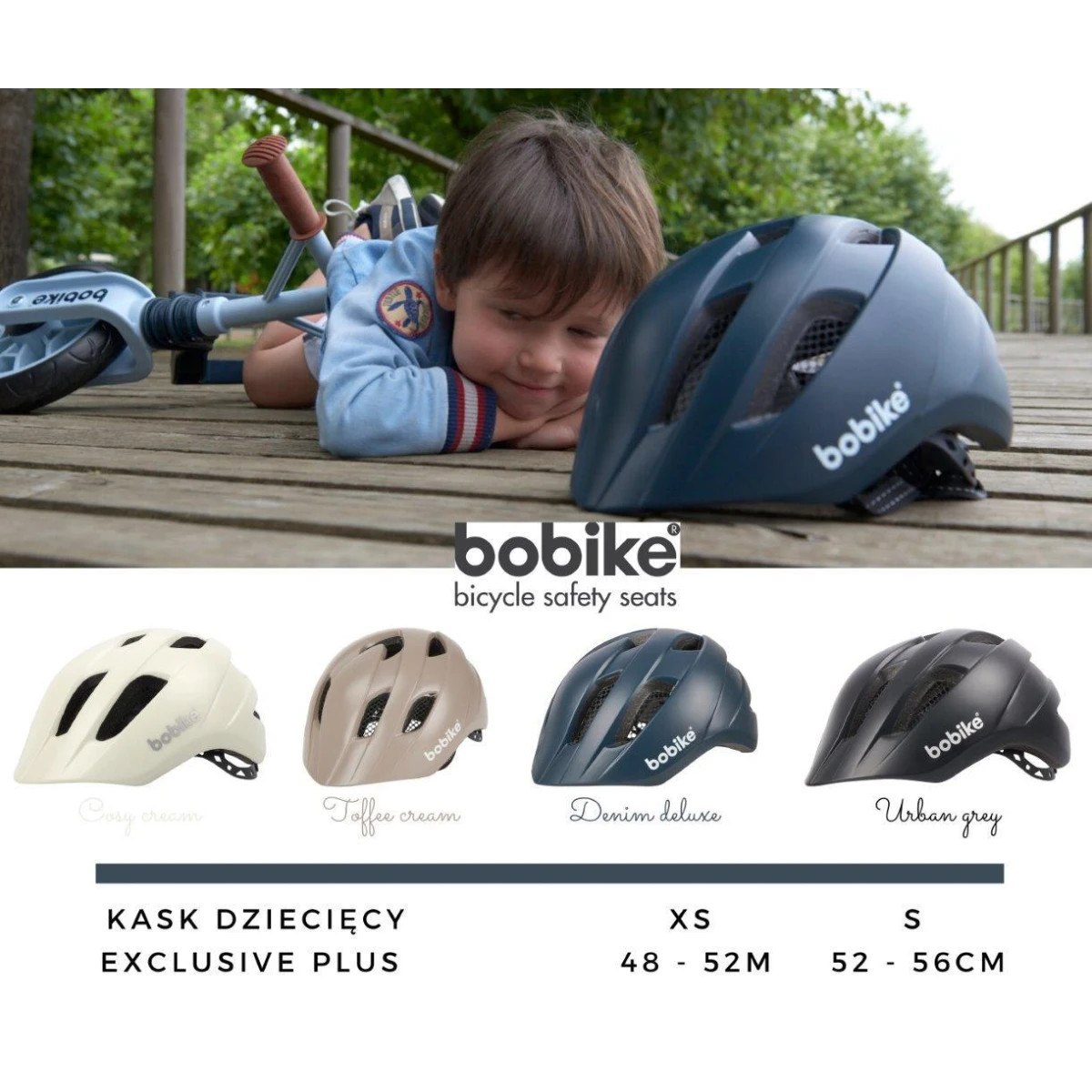 BOBIKE KASK exclusive Plus XS cosy crem | Pan Piksel