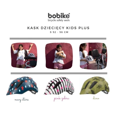 BOBIKE KASK KIDS Plus size S -PINKY ZEBRA | Pan Piksel