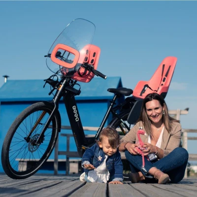 BOBIKE Osłona przeciwwiatrowa ONE + Fierce flamingo | Pan Piksel