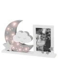DOOKY Ramka do zdjęć z lampką LED Moonlight grey | Pan Piksel