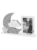 DOOKY Ramka do zdjęć z lampką LED Moonlight grey | Pan Piksel