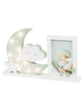 DOOKY Ramka do zdjęć z lampką LED Moonlight olive | Pan Piksel