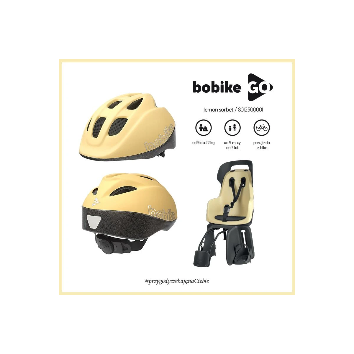 BOBIKE KASK Go size S LEMON | Pan Piksel