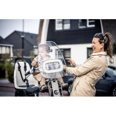 BOBIKE Fotelik rowerowy GO na bagażnik Vanilla Cup Cak | Pan Piksel