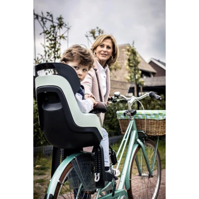 BOBIKE Fotelik rowerowy GO na bagażnik Macaron Grey | Pan Piksel