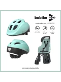 BOBIKE Fotelik rowerowy GO 1P do ramy Marsmallow Mint | Pan Piksel
