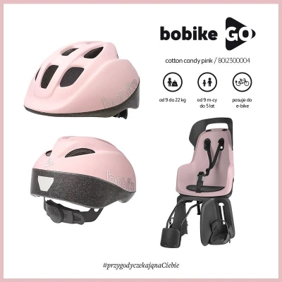 BOBIKE Fotelik rowerowy GO 1P do ramy Vanilla Cup Cake | Pan Piksel
