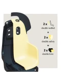 BOBIKE Fotelik rowerowy GO 1P do ramy Marsmallow Mint | Pan Piksel