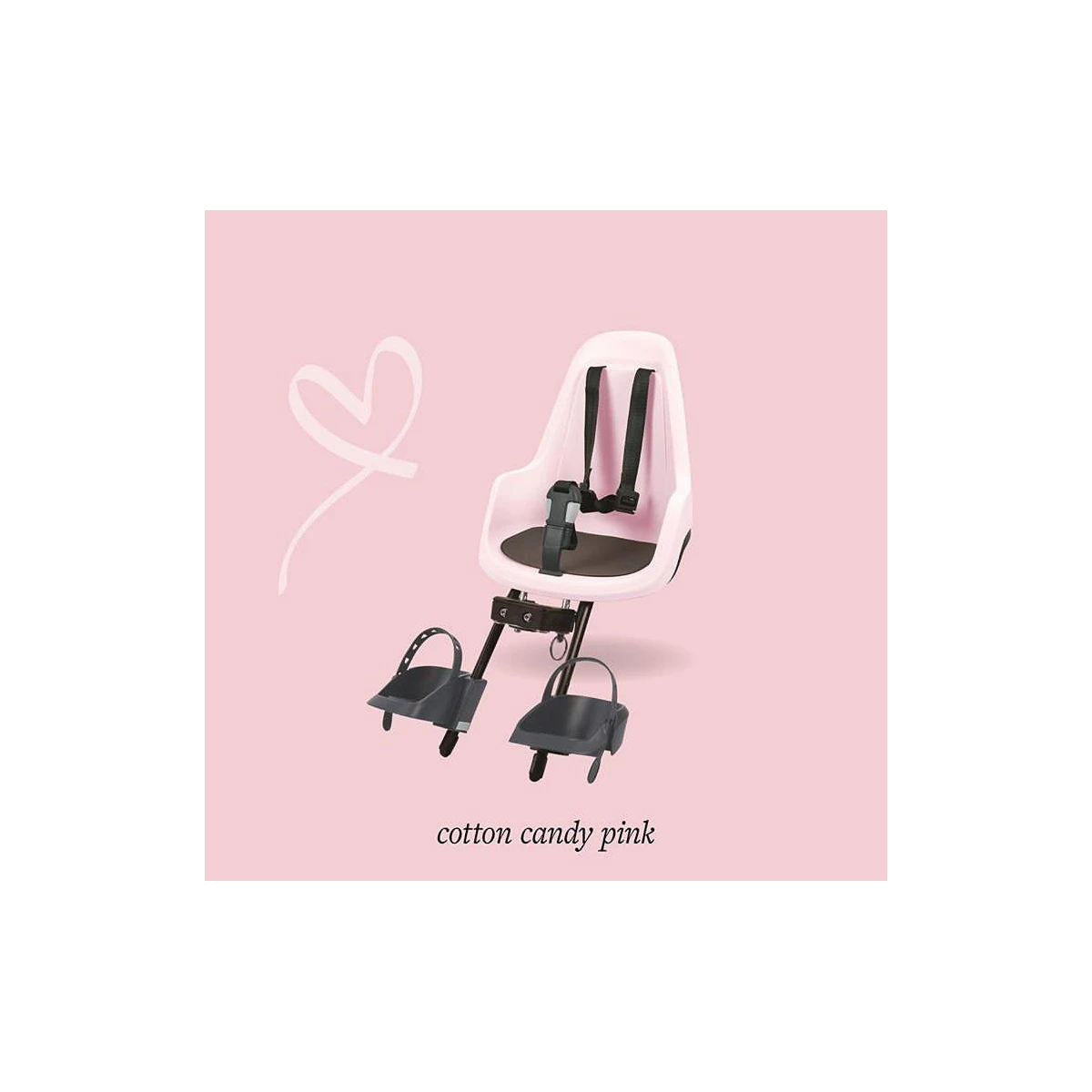 BOBIKE Fotelik rowerowy GO MINI cotton candy pink | Pan Piksel