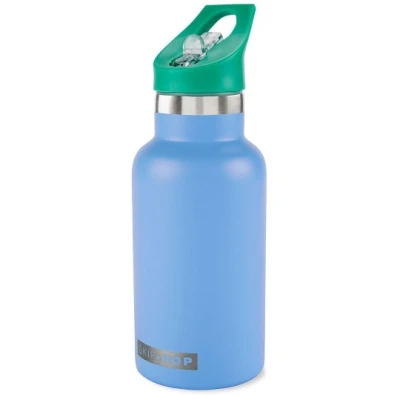 Skip Hop Butelka Termiczna z Ustnikiem i Naklejkami Blue 380ml | Pan Piksel
