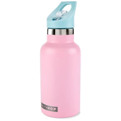 Skip Hop Butelka Termiczna z Ustnikiem i Naklejkami 380 ml Pink | Pan Piksel