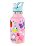 Skip Hop Butelka Termiczna z Ustnikiem i Naklejkami 380 ml Pink | Pan Piksel