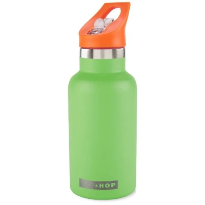 Skip Hop Butelka Termiczna z Ustnikiem i Naklejkami 380 ml Green | Pan Piksel