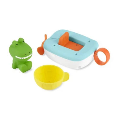 Skip Hop Zabawka do Kąpieli Krokodyl w Łódce ZOO Pull&Go | Pan Piksel
