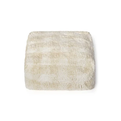 LORENA CANALS Pufa Vichy Ivory Swan Lake | Pan Piksel