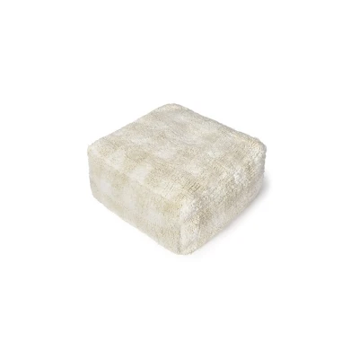 LORENA CANALS Pufa Vichy Ivory Swan Lake | Pan Piksel
