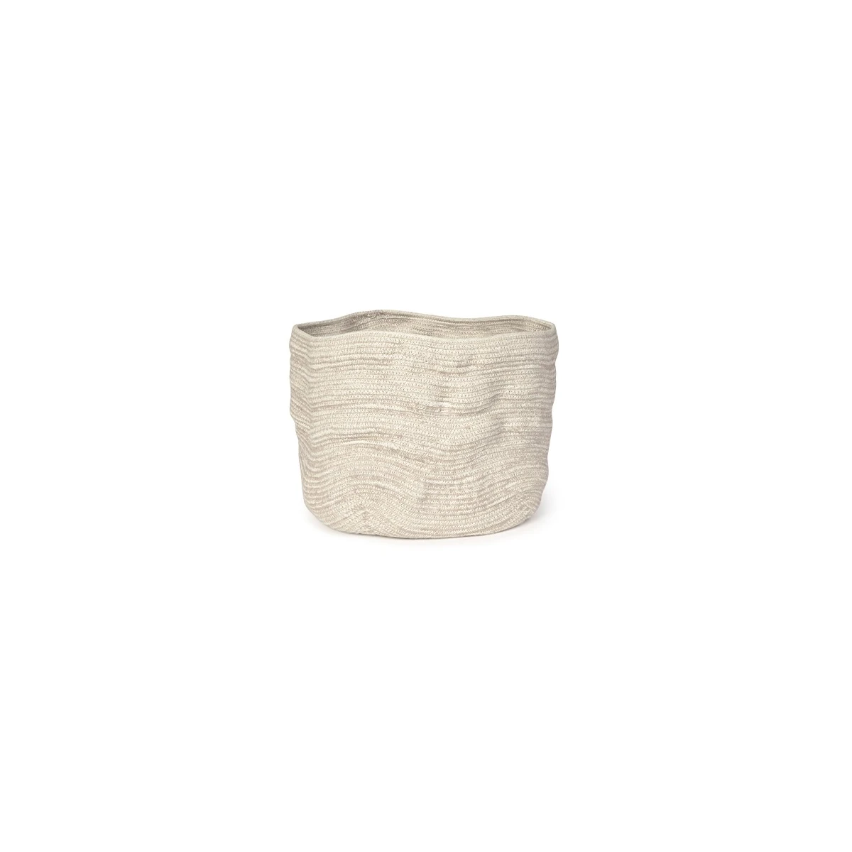 LORENA CANALS Kosz Mały Bawełniany Stonewashed Tall Natural | Pan Piksel