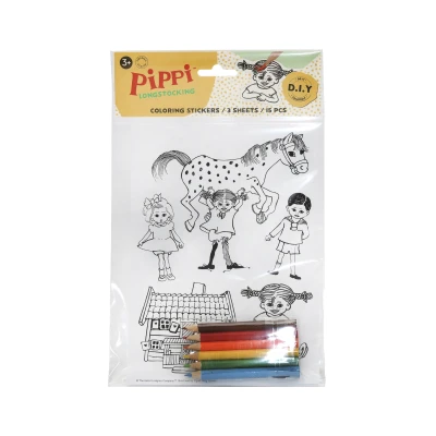 MICKI Zestaw kreatywnych naklejek do zabawy Pippi Langstrumpf zabawka dla dzieci | Pan Piksel