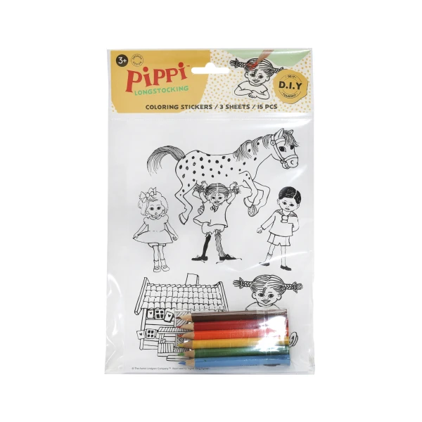 MICKI Zestaw kreatywnych naklejek do zabawy Pippi Langstrumpf zabawka dla dzieci | Pan Piksel