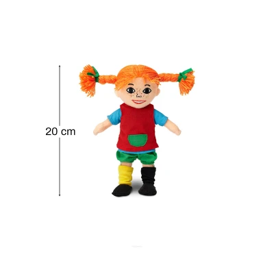 MICKI Miękka lalka Pippi Langstrumpf 20 cm przytulanka zabawka dla dzieci | Pan Piksel