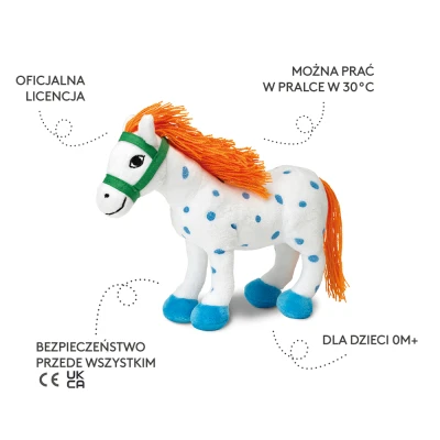 MICKI Maskotka koń Pippi Langstrumpf Alfonso 22 cm przytulanka zabawka dla dzieci | Pan Piksel