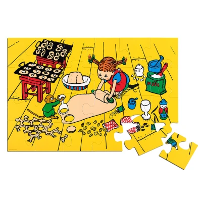 MICKI Ogromne puzzle podłogowe Pippi Langstrumpf 24 szt edukacyjna zabawka dzieci | Pan Piksel