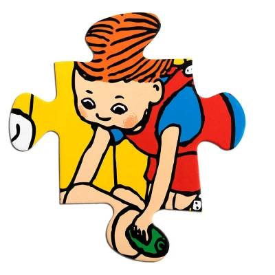 MICKI Ogromne puzzle podłogowe Pippi Langstrumpf 24 szt edukacyjna zabawka dzieci | Pan Piksel