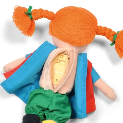 MICKI Miękka lalka mówiąca Pippi Langstrumpf 40 cm przytulanka zabawka dla dzieci | Pan Piksel