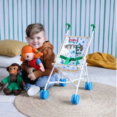 MICKI Wózek dla lalek konik Alfonso spacerówka zabawka dla dzieci lalki Pippi | Pan Piksel