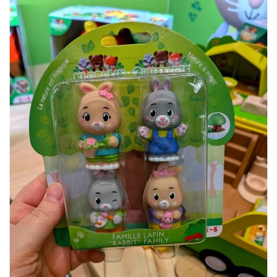 Figurki Rodzina Królików Klorofil | Pan Piksel