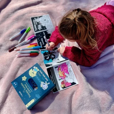 HeyDoodle Książeczka Silikonowa Świecąca w Ciemności - Twinkle Twinkle Little Star | Pan Piksel
