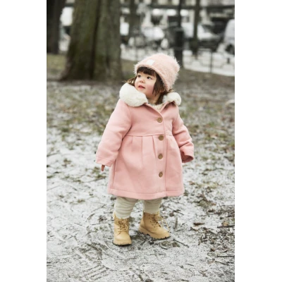 Elodie Details Czapka zimowa Furry Knit Powder Pink 2-3 lata | Pan Piksel