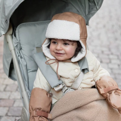 Elodie Details Czapka Zimowa Aviator Brown 6-12 m-cy | Pan Piksel
