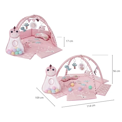 TinyMini CC9881 Mata edukacyjna Dino Pink | Pan Piksel
